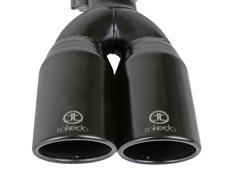 aFe Takeda 304 Stainless Steel Clamp-on Exhaust Tip Black 2-1/2ininlet x 3-1/2in Outlet X 12in L thumbnail 3