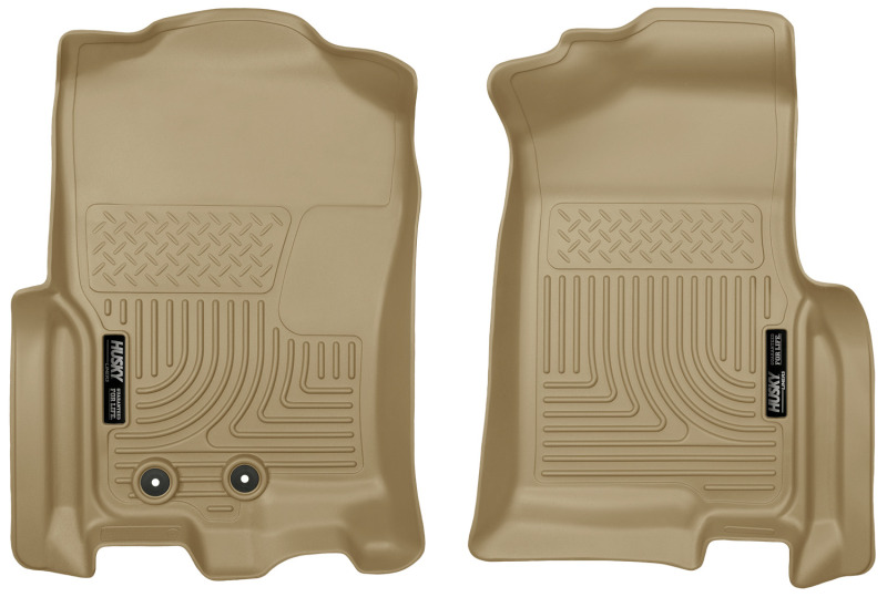 Husky Liners 2015 Ford Expedition/Lincoln Navigator WeatherBeater Front Tan Floor Liners thumbnail 5