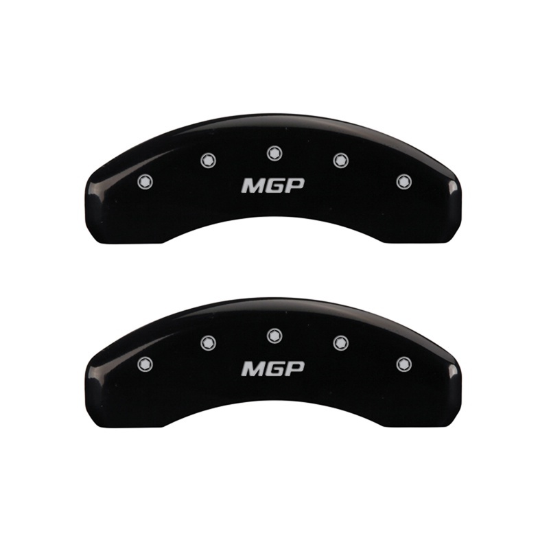 MGP 2 Caliper Covers MGP Black Finish Silver Characters 2018 Chevrolet Tahoe thumbnail 3