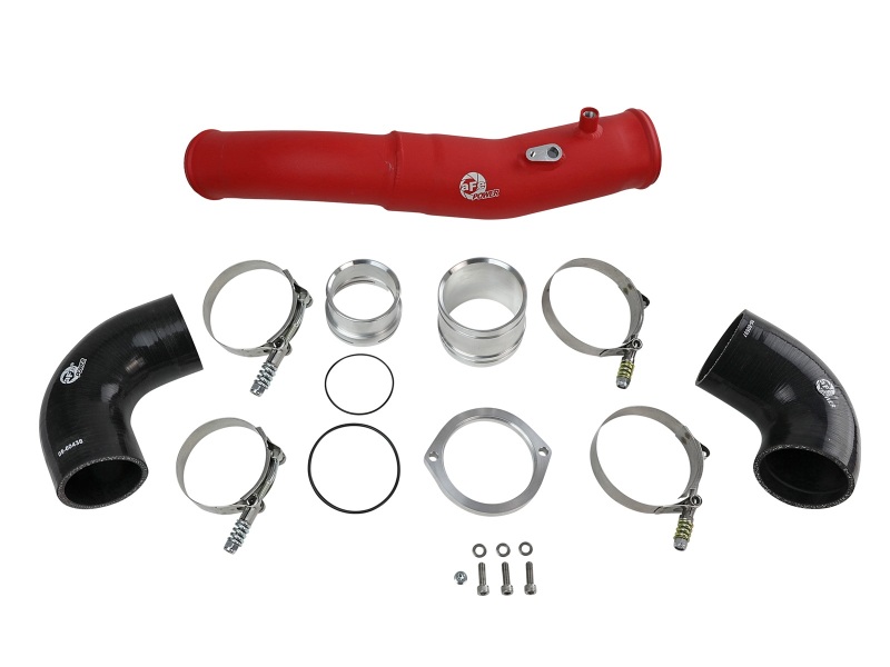 BladeRunner 2-1/2 IN Aluminum Hot Charge Pipe Red