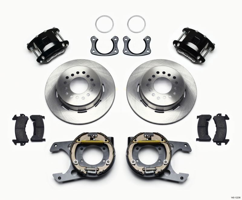 Wilwood D154 P/S Park Brake Kit New Big Ford 2.50in Off Staggered Mount