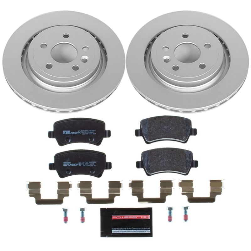 Power Stop 09-13 Volvo XC70 Front & Rear Euro-Stop Brake Kit (1x psbESK5608, 1x psbESK4702) thumbnail 2