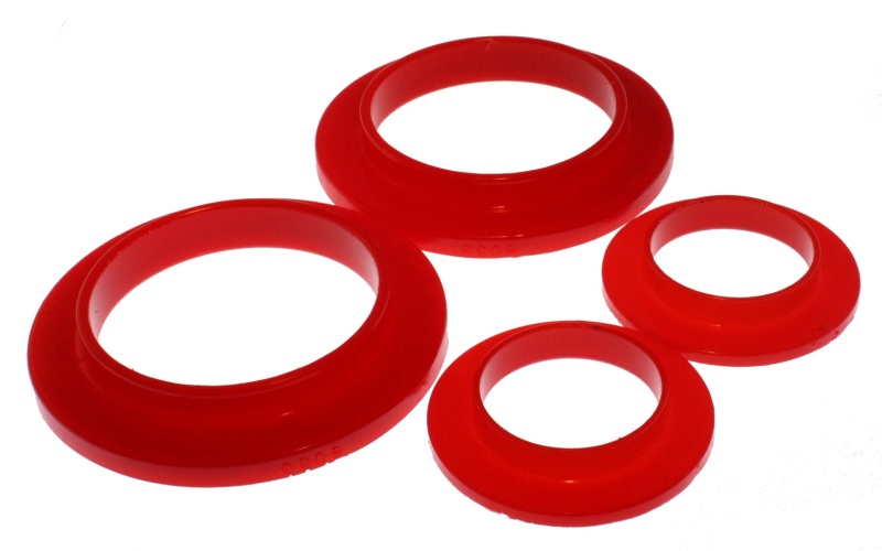 Energy Suspension 79-04 Ford Mustang SVO Red Rear Spring Upper & Lower Isolator Set thumbnail 4