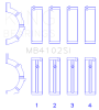 King Engine Bearings Chrysler 226 3.7L (Size .026) Crankshaft Main Bearings (Set of 4) thumbnail 9