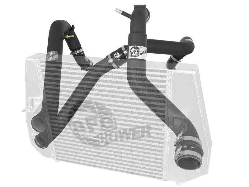 BladeRunner 3 IN Aluminum Hot and Cold Charge Pipe Kit Black