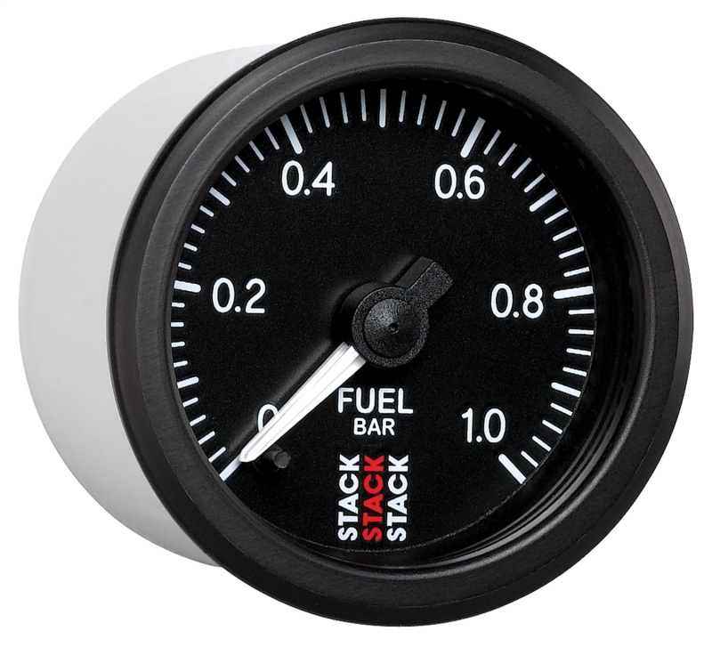 Autometer Stack 52mm 0-1 Bar M10 Male Pro Stepper Motor Fuel Pressure Gauge - Black thumbnail 3