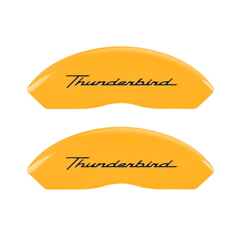 MGP 4 Caliper Covers Eng Fr No Bolts/TBird Rr No Bolts/TBird Yel Finish Blk Char 05 Ford Thunderbird thumbnail 5