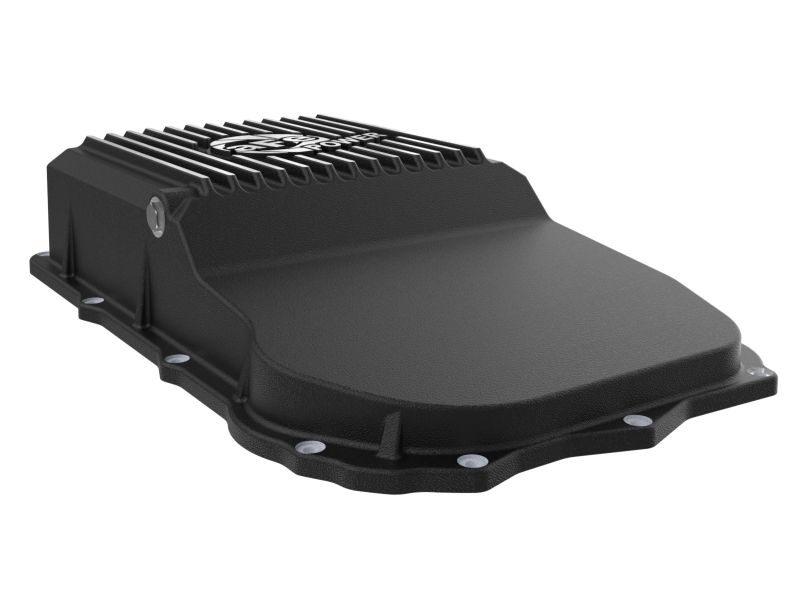 aFe 18-25 Jeep Wrangler JL V6 Transmission Pan - Black w/ Machined Fins thumbnail 5