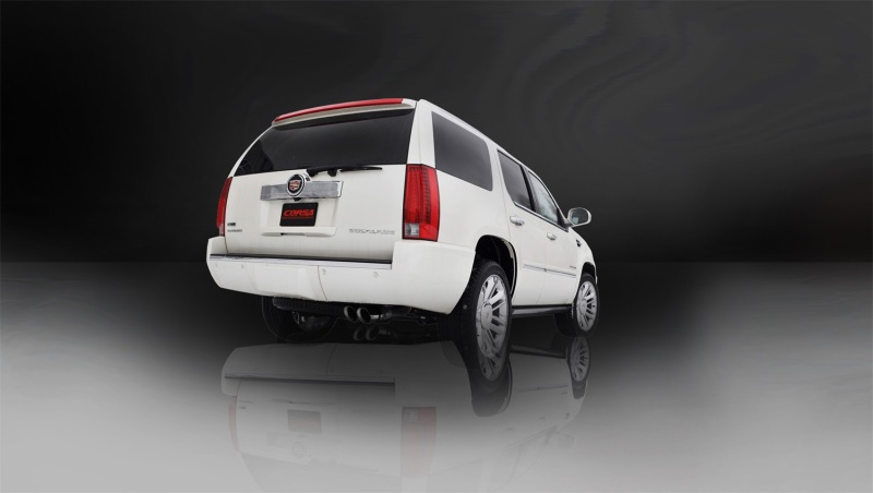 Corsa 2011-2014 GMC Yukon 6.2L V8 3in Cat-Back Single Side w Twin 4in Black Pro-Series Tips thumbnail 6