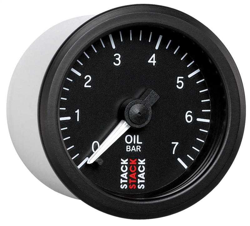 Autometer Stack 52mm 0-7 Bar M10 Male Pro Stepper Motor Oil Pressure Gauge - Black thumbnail 8