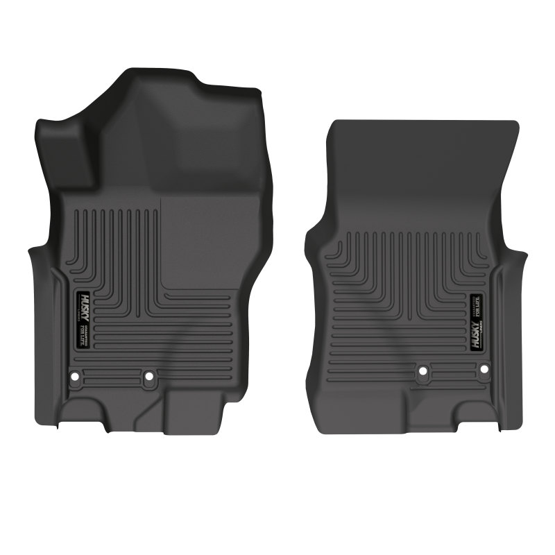 Husky Liners 2022 Nissan Frontier King Cab Ext. Cab/CC WeatherBeater Black Front Floor Liners thumbnail 3