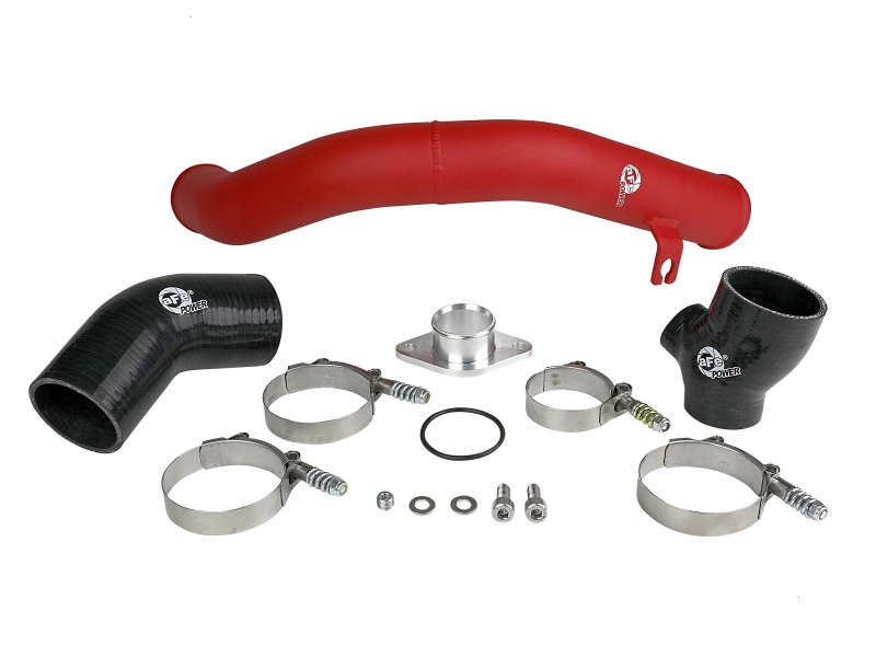 aFe BladeRunner 2.5in Aluminum Hot Side Charge Pipe 15-20 Subaru WRX 2.0T - Red thumbnail 9