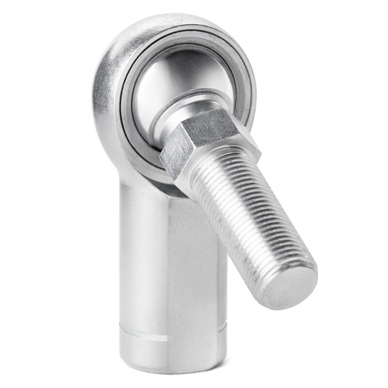 QA1 H Series 3-Pc Rod End - Female/Left Hand - .5in Bore x 1/2-20 w/Stud - Alloy Steel