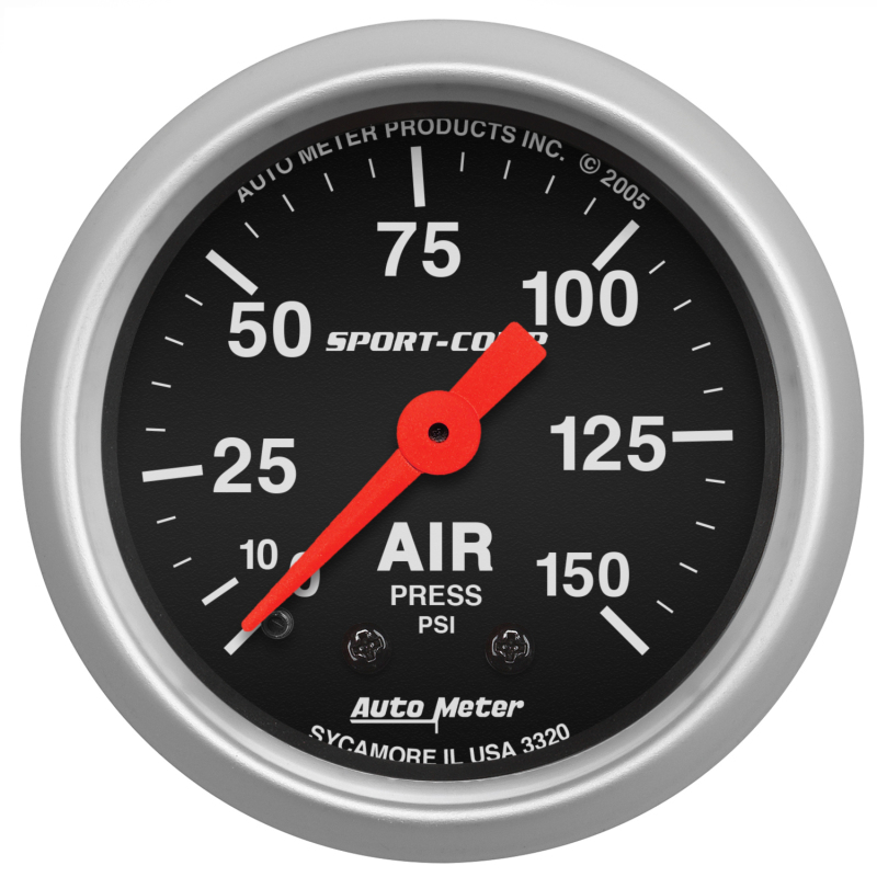 Autometer Sport Comp 52mm Mechanical Air Pressure Gauge thumbnail 4