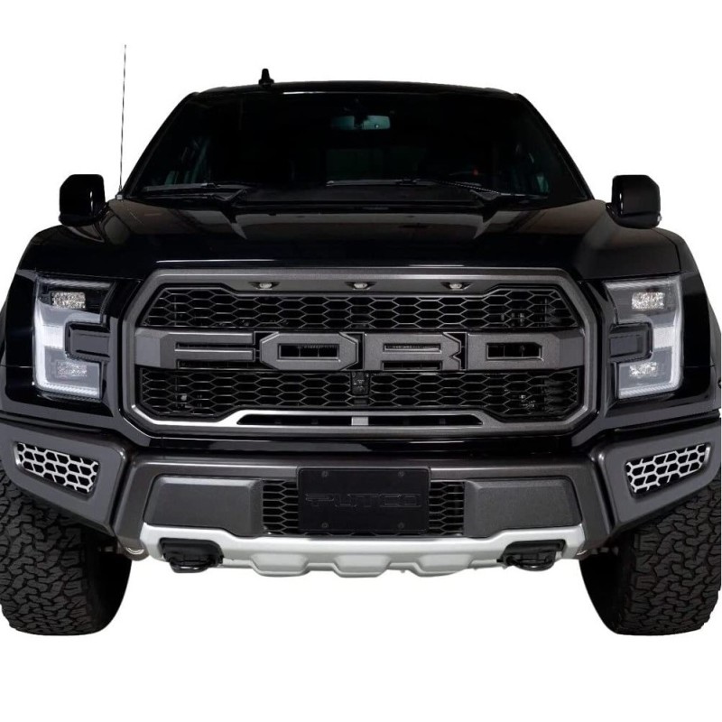 Putco 18-20 Ford F-150 Raptor - Hex Shield - Polished SS Bumper Grille Inserts thumbnail 7