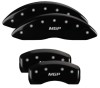 MGP 4 Caliper Covers Engraved Front & Rear MGP Black Finish Silver Char 2019 Lincoln Nautilus thumbnail 6