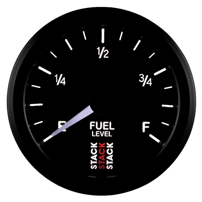 Autometer Stack Instruments 52mm 0-280 Ohm Programmable Pro Stepper Motor Fuel Level Gauge - Black thumbnail 3
