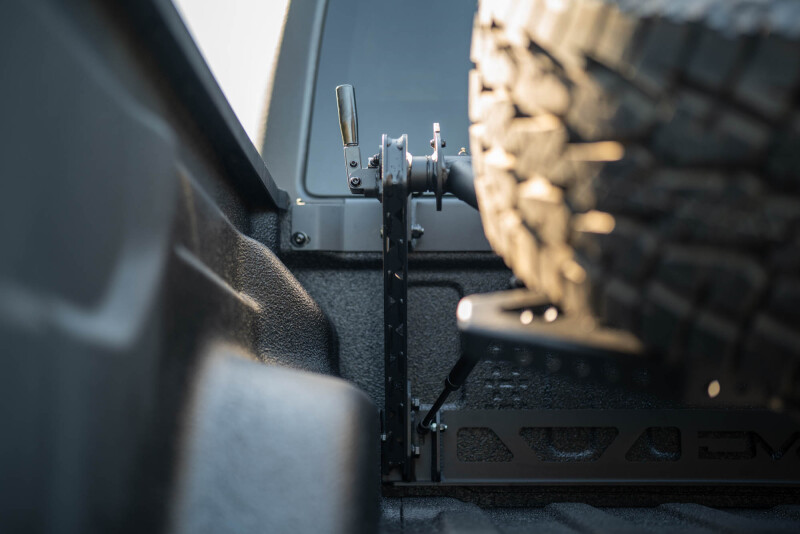 DV8 Offroad 2020+ Jeep Gladiator JT Adjustable In-Bed Tire Carrier
