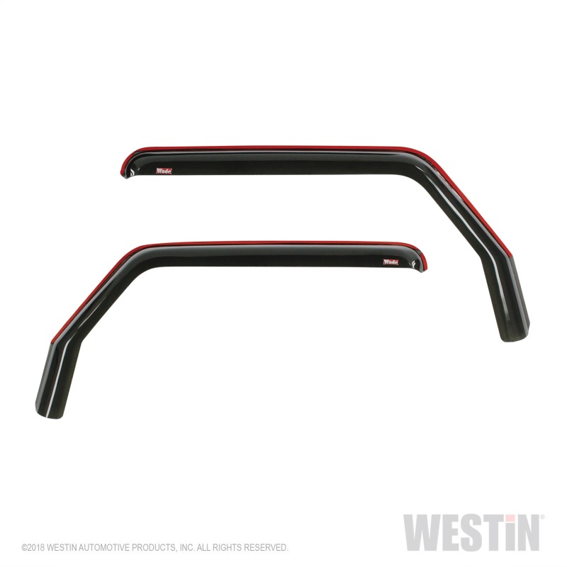 Westin 2018-2019 Jeep Wrangler JL In-Channel Wind Deflector 2pc - Smoke thumbnail 4