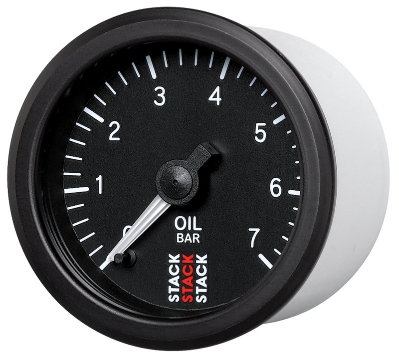 Autometer Stack 52mm 0-7 Bar M10 Male Pro Stepper Motor Oil Pressure Gauge - Black thumbnail 9