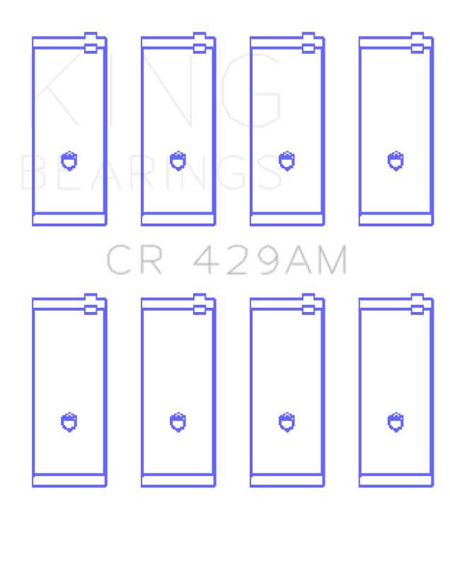 King Engine Bearings Toyota 2A/3A/4A (Size STD) Rod Bearing Set thumbnail 7