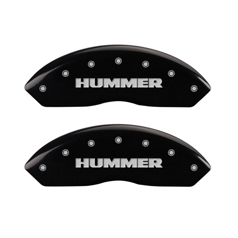 MGP 4 Caliper Covers Engraved Front & Rear Hummer Black finish silver ch thumbnail 4
