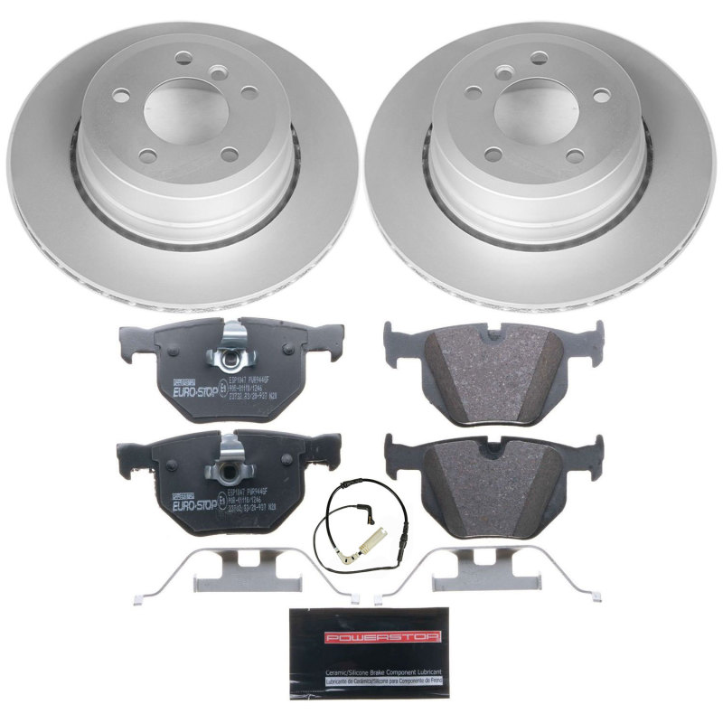 Power Stop 06-07 BMW 525xi Rear Euro-Stop Brake Kit thumbnail 2