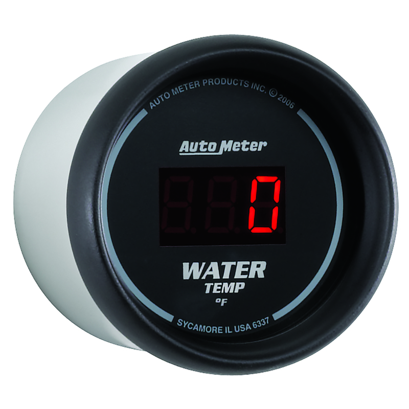 Autometer Black 0-300 F Digital Water Temp Gauge thumbnail 4