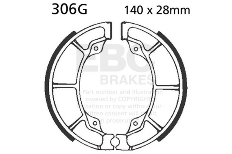 EBC 1965 Honda CL 125 A Scrambler Twin Front Left Sintered HH/R Brake Pads