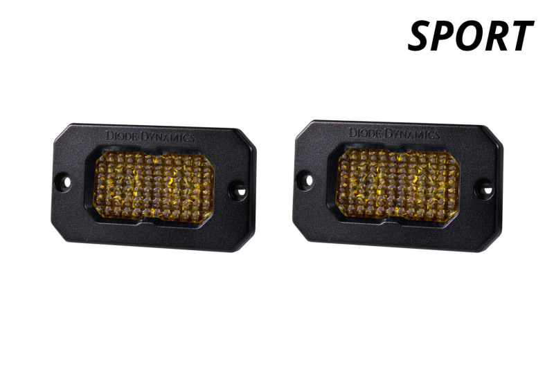 Diode Dynamics Stage Series 2 In LED Pod Sport - Yellow Fog Flush ABL (Pair) thumbnail 6