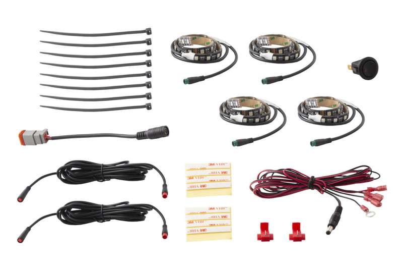 Diode Dynamics RGBW Footwell Strip Kit 4pc Multicolor thumbnail 3