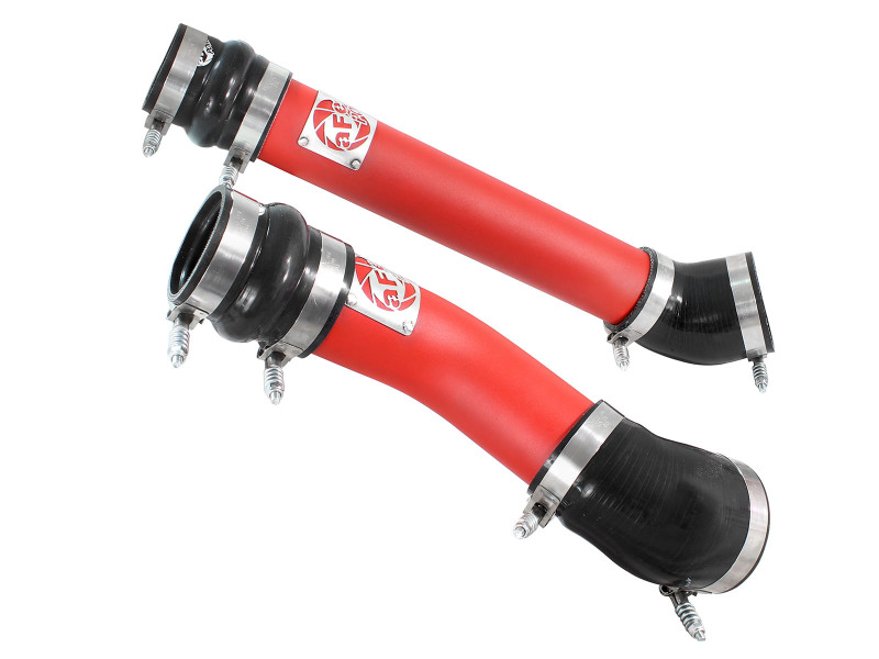 BladeRunner 3 IN Aluminum Hot and Cold Charge Pipe Kit Red