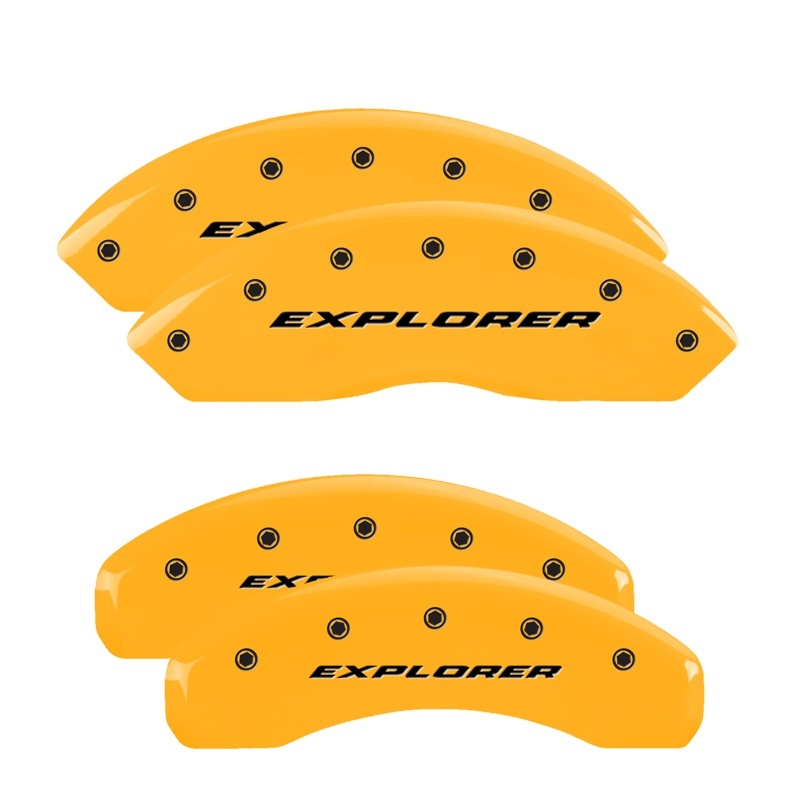 MGP 4 Caliper Covers Engraved Front & Rear Explorer/2011 Yellow Finish Black Char 2006 Ford Explorer thumbnail 8