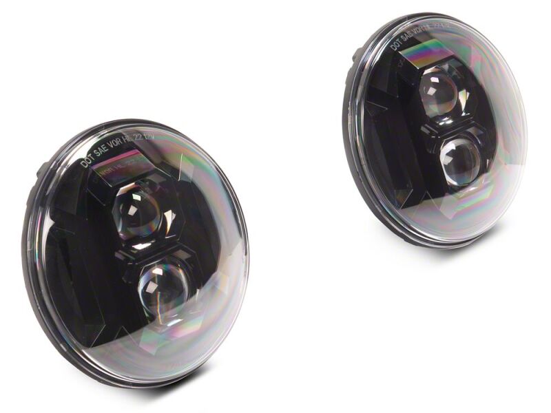 Raxiom 07-18 Jeep Wrangler JK Axial Series DB2 LED Headlights- Black Housing- Clear Lens thumbnail 8