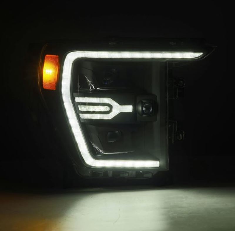 AlphaRex 21-22 Ford F150 Luxx-Series Projector Headlights Black w/Activ Light/Seq Signal thumbnail 7