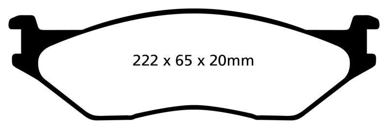 EBC 02-05 Ford Econoline E550 Yellowstuff Front Brake Pads
