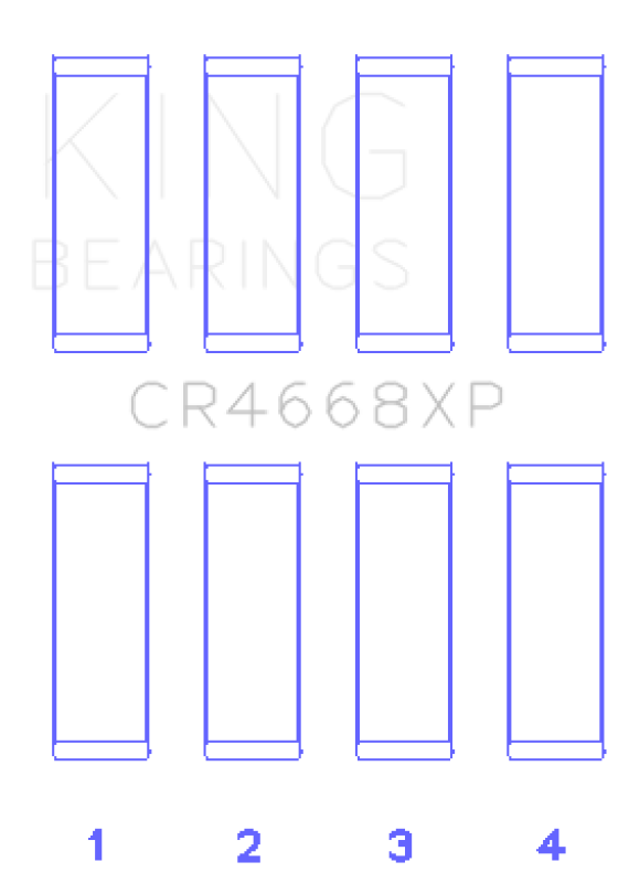 King Engine Bearings Hyundai G4Ke/G4Kc (Size +0.25mm) Connecting Rod Bearing Set thumbnail 4