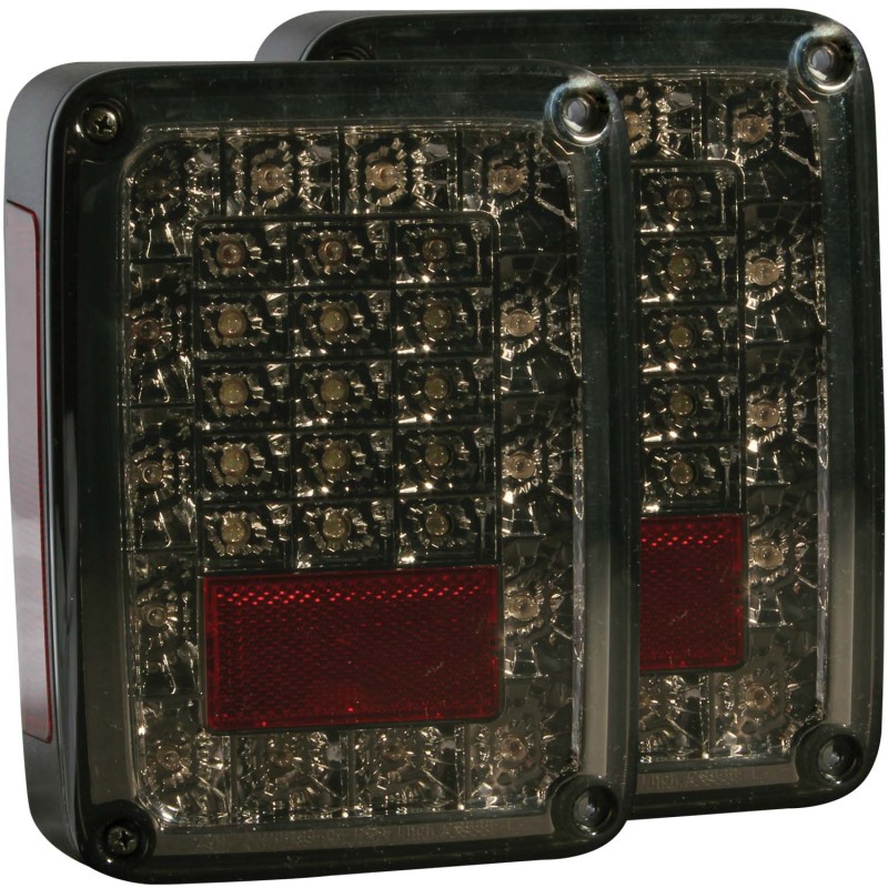 ANZO 2007-2015 Jeep Wrangler LED Taillights Smoke thumbnail 5