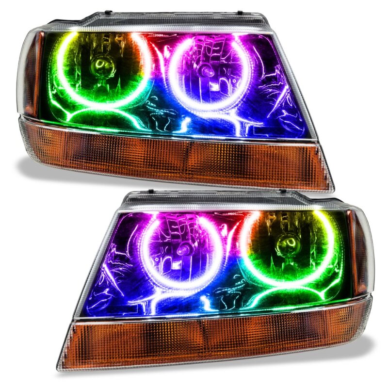 Oracle Jeep Grand Cherokee 99-04 Halo Kit - ColorSHIFT w/ 2.0 Controller