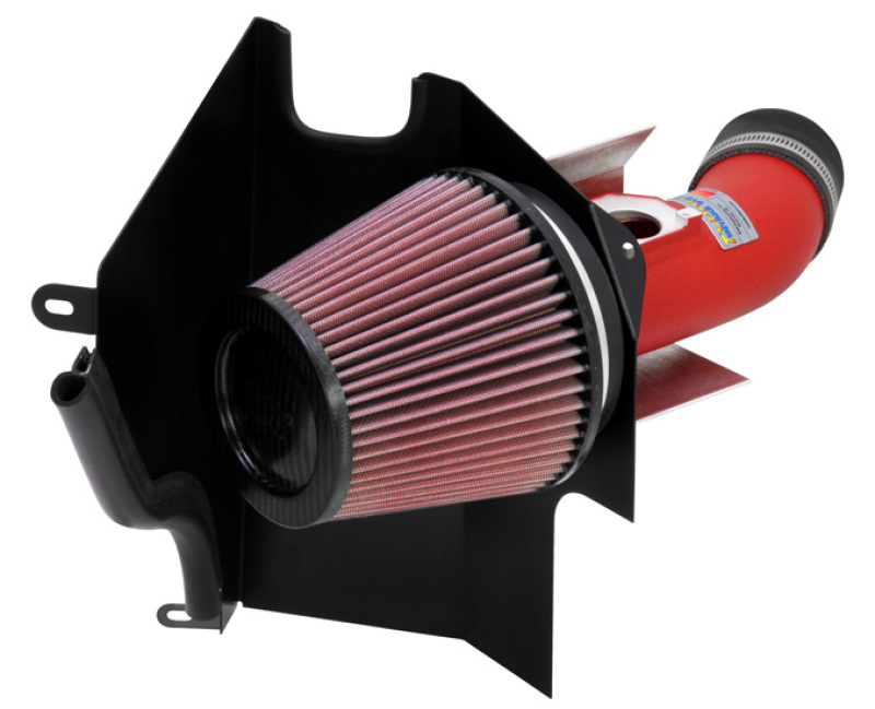 K&N 02-07 WRX/STi Wrinkle Red Typhoon Short Ram Intake thumbnail 2