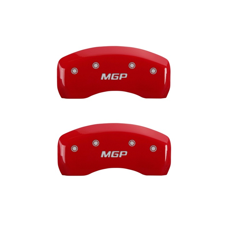 MGP 2 Caliper Covers Engraved Rear MGP Red Finish Silver Characters 2017 Ford Focus thumbnail 3