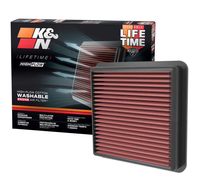K&N 21-22 Hyundai Elantra 2500 1.6L/2.0L L4 Replacement Air Filter thumbnail 2