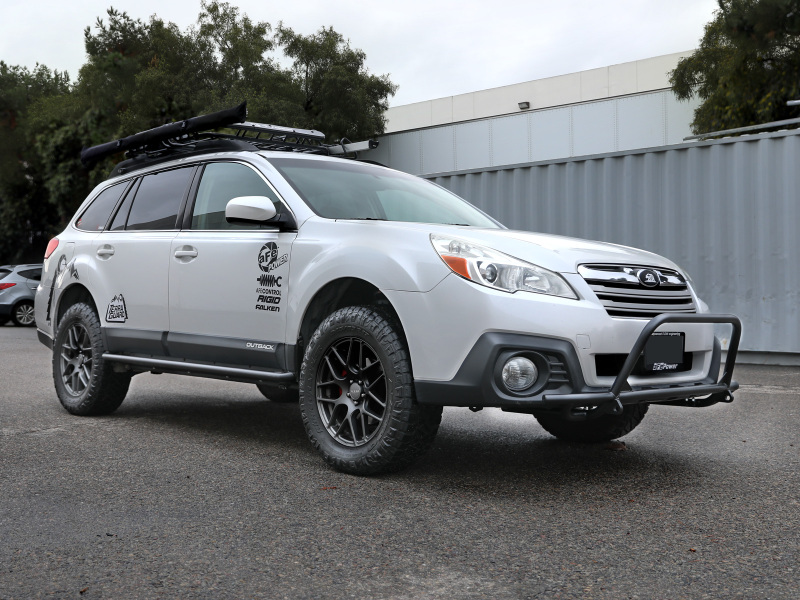 aFe POWER 10-14 Subaru Outback H4 2.5L / H6 3.6L Terra Guard Bumper Front - Black thumbnail 9
