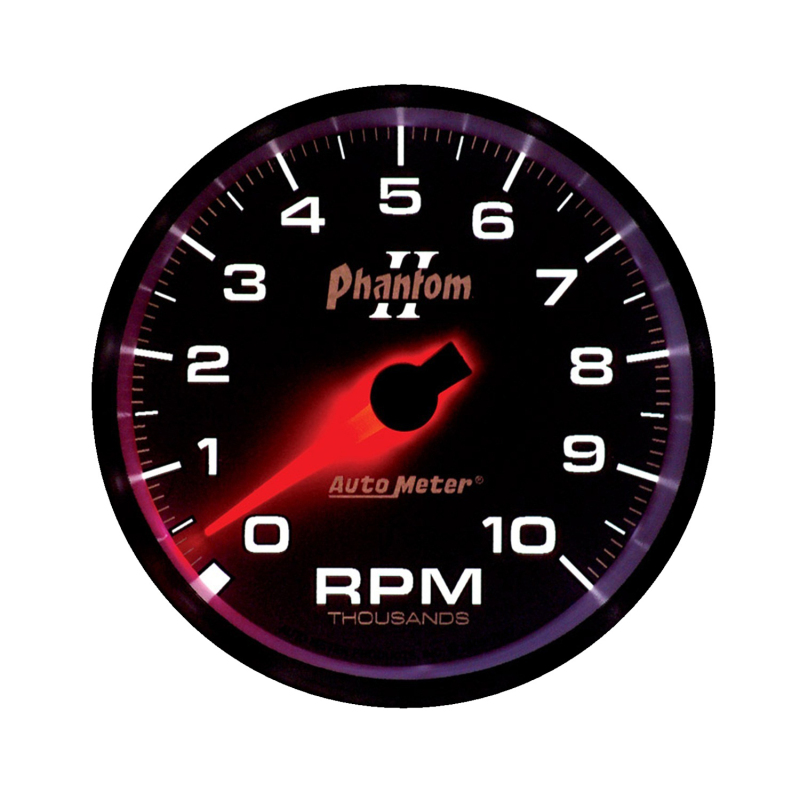 Autometer Phantom II 3-3/8in 10000 RPM In-Dash Tachometer thumbnail 7