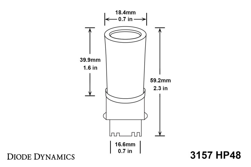 Diode Dynamics 3157 LED Bulb HP48 LED - Cool - White (Single) thumbnail 4