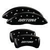 MGP 4 Caliper Covers Engraved Front & Rear Daytona Black finish silver ch thumbnail 5