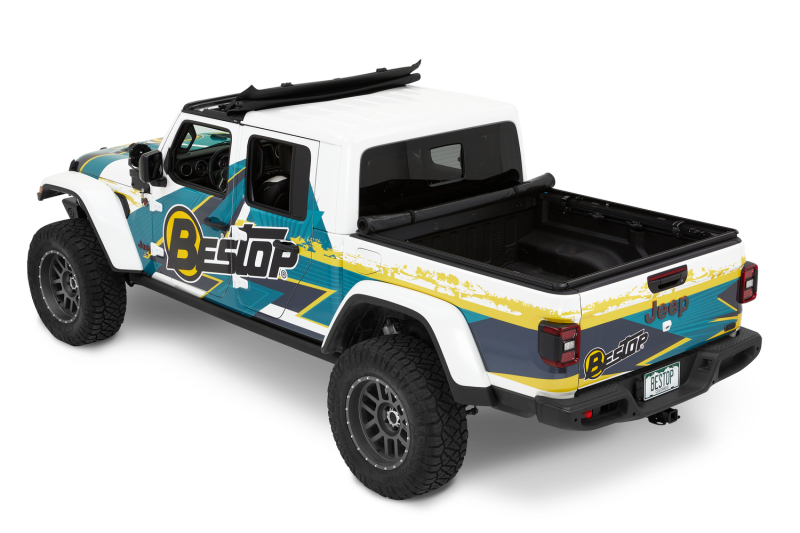 Bestop 20-26 Jeep Gladiator 5 Ft Bed Supertop Truck 2 Tonneau (Prem Blk Twill)