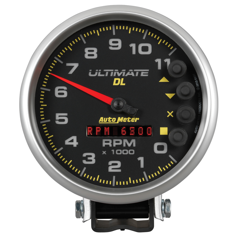 Autometer 5 inch Ultimate DL Playback Tachometer 11000 RPM - Black thumbnail 8