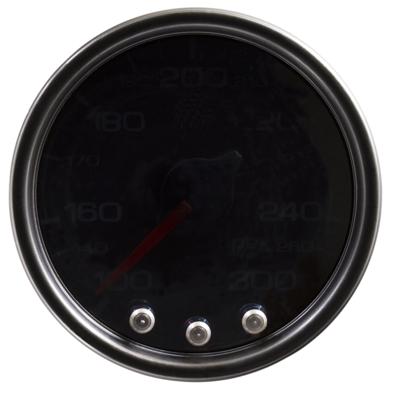 Autometer Spek-Pro Gauge Oil Temp 2 1/16in 300f Stepper Motor W/Peak & Warn Blk/Smoke/Blk thumbnail 7