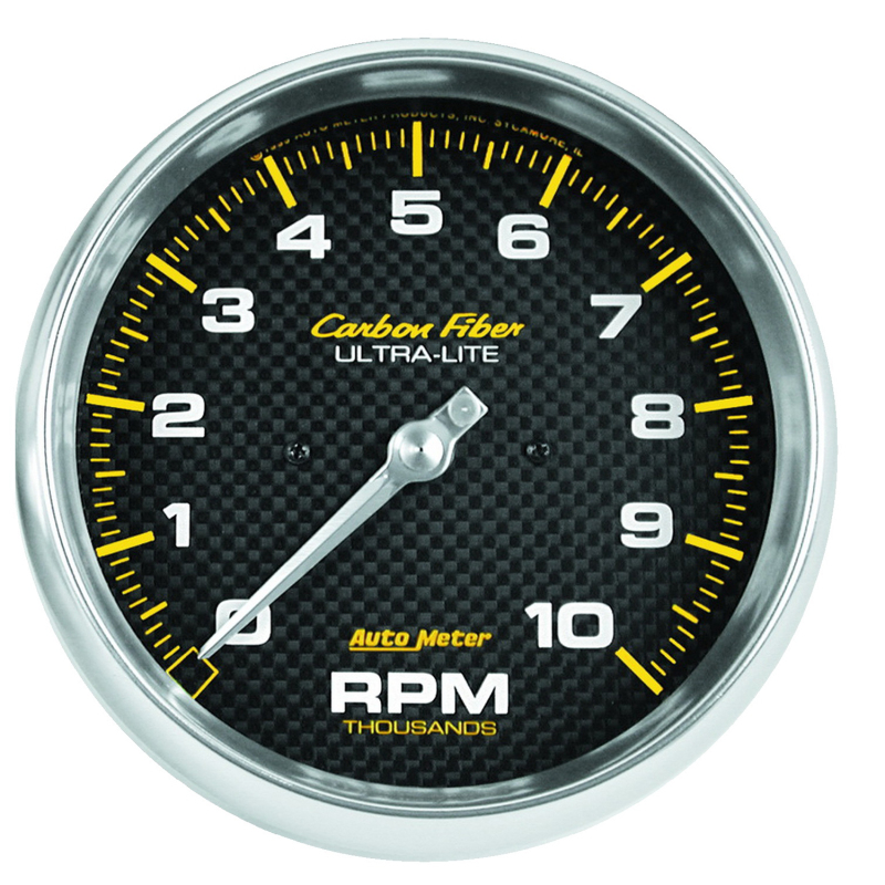 Autometer Carbon Fiber Series 5-inch 10000 RPM Tachometer thumbnail 2